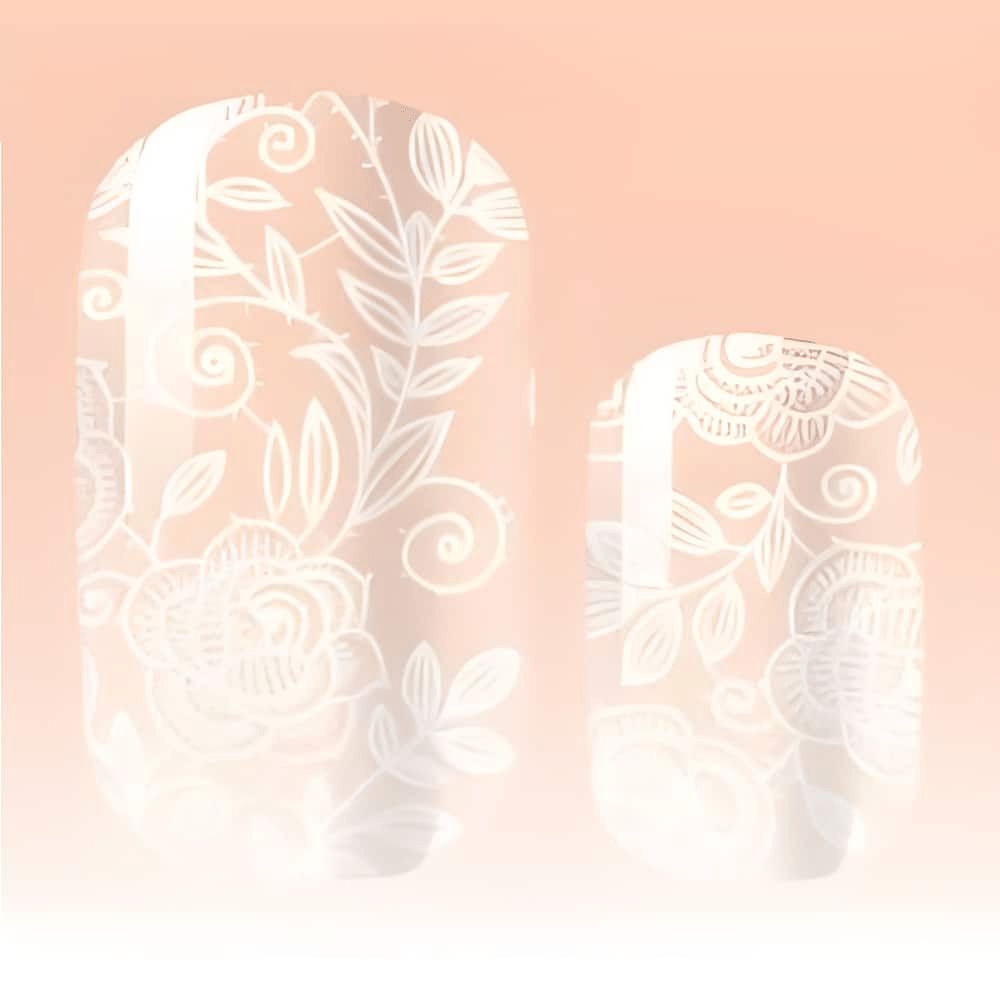 Holy Grail Nail Non-UV Nail Wraps Chantilly Lace (Part Transparent)- Holy Classics (Non-UV Nail Wraps)