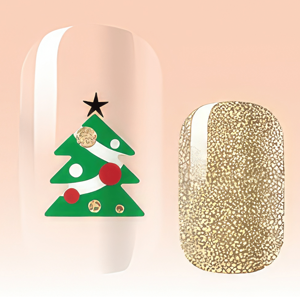 Holy Grail Nail Non-UV Nail Wraps Christmas Tree Sparkle - Holy Classics (Non-UV Nail Wraps)