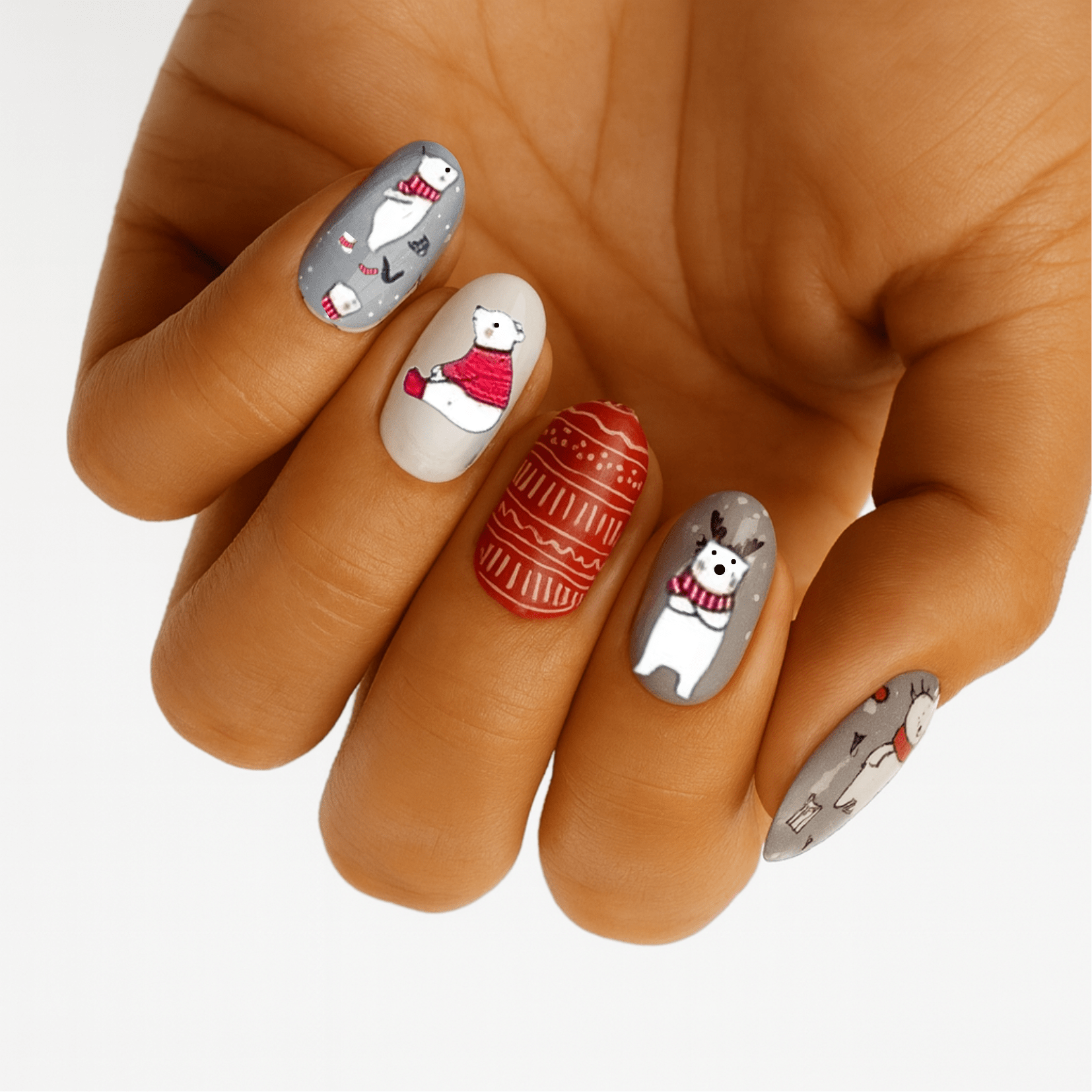 Holy Grail Nail Non-UV Nail Wraps Cool Polar Bear - Holy Classics (Non-UV Nail Wraps)