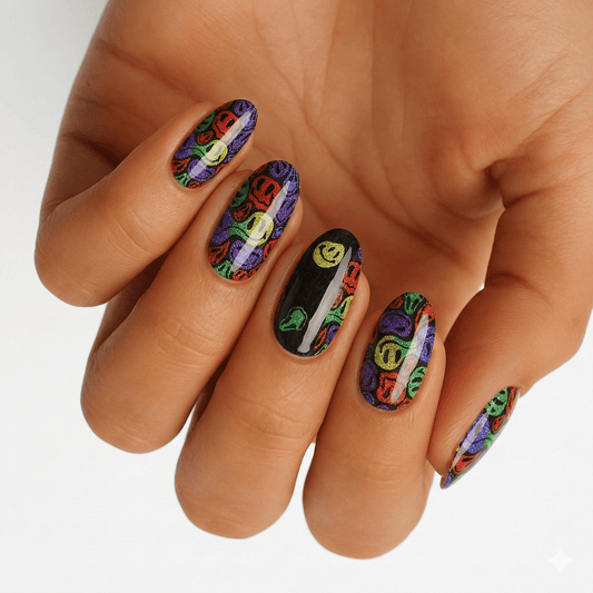 Holy Grail Nail Non-UV Nail Wraps Don’t Worry, Be Happy - Holy Classics (Non-UV Nail Wraps)
