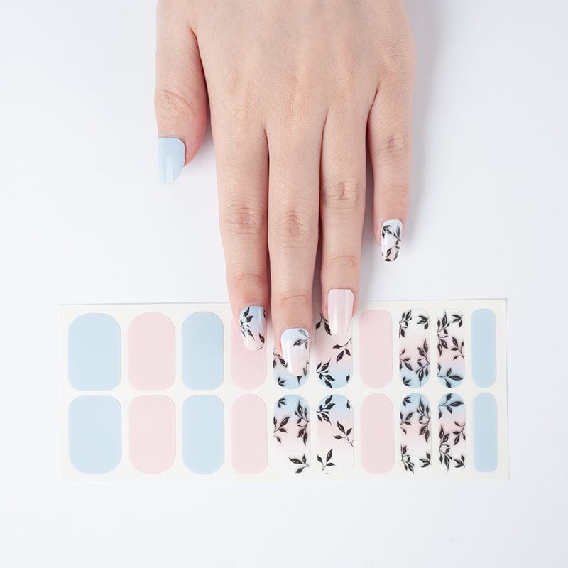 Holy Grail Nail Non-UV Nail Wraps Garden Path - Wide Fit Wrap (20 Piece)