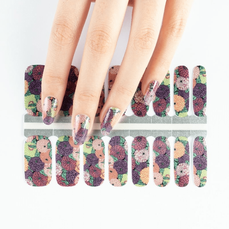 Holy Grail Nail Non-UV Nail Wraps Geranium Flower - Holy Classics (Non-UV Nail Wraps)