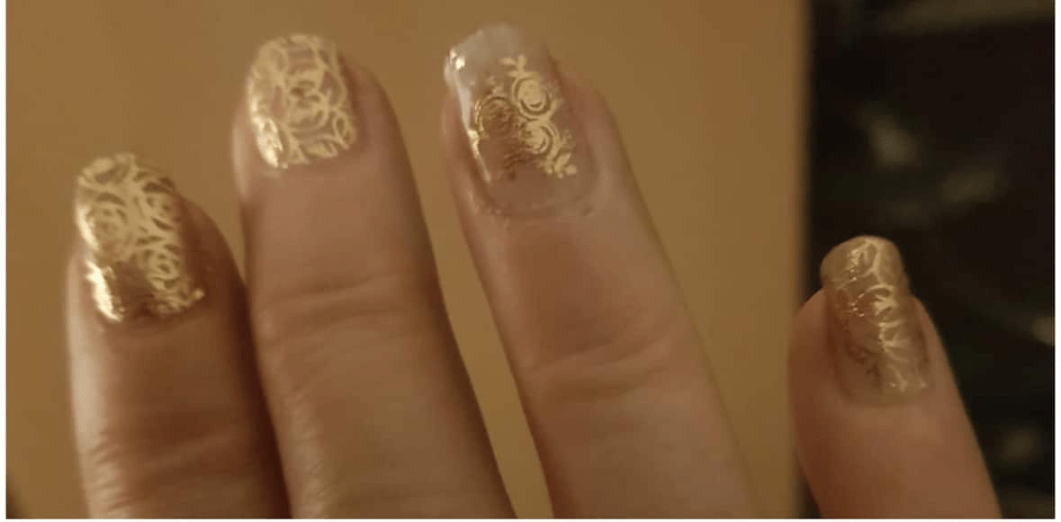 Holy Grail Nail Non-UV Nail Wraps Golden Flowers (Part Transparent)- Holy Classics (Non-UV Nail Wraps)