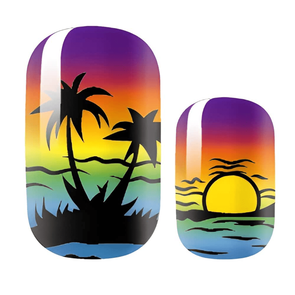 Holy Grail Nail Non-UV Nail Wraps Island Time (Glitter) - Holy Classics (Non-UV Nail Wraps)