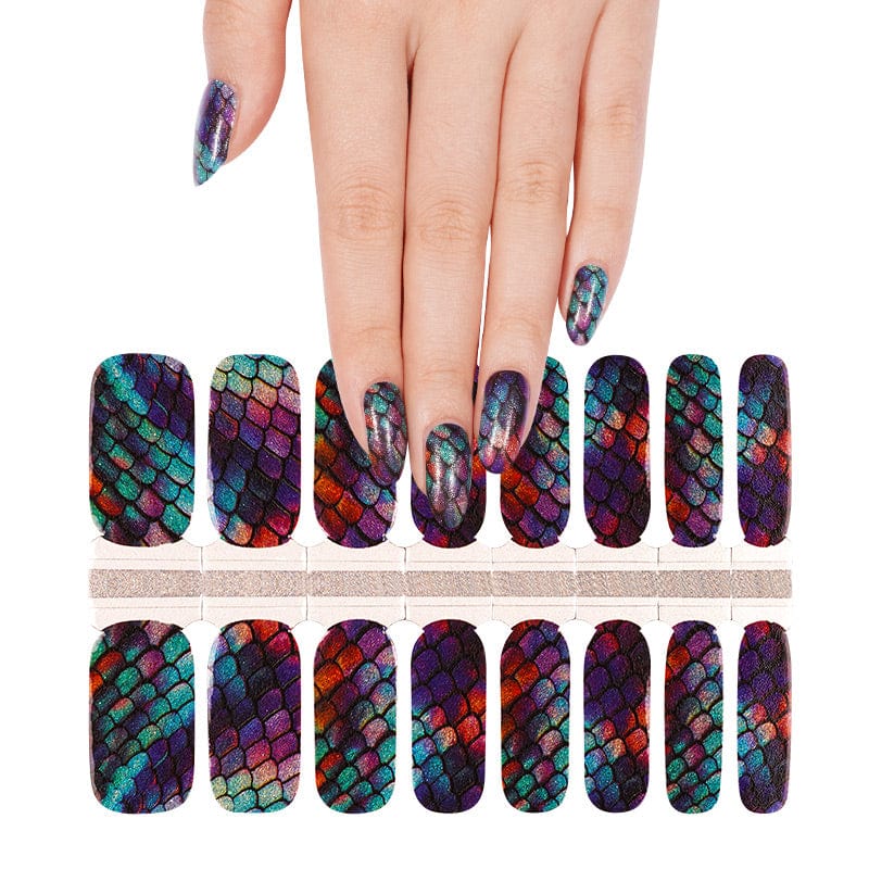 Holy Grail Nail Non-UV Nail Wraps Mermaid Radiance