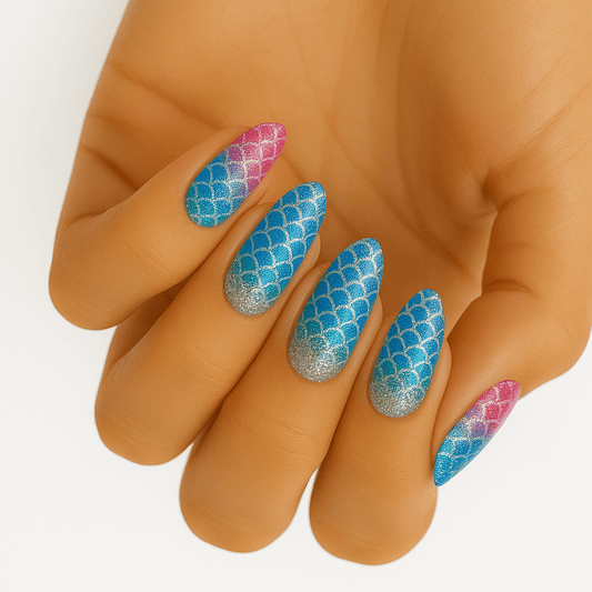 Holy Grail Nail Non-UV Nail Wraps Mermaid's Tail (Glitter) - Holy Classics (Non-UV Nail Wraps)