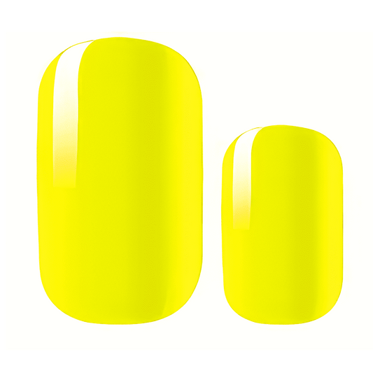 Holy Grail Nail Non-UV Nail Wraps Neon Yellow - Holy Classics (Non-UV Nail Wraps)