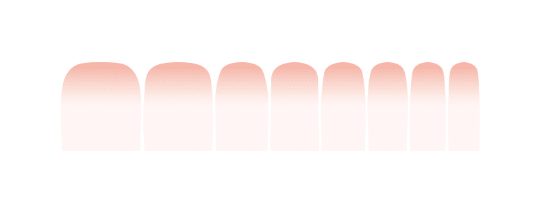 Holy Grail Nail Non-UV Nail Wraps Ombre Peach - Holy Classics (Non-UV Pedi Wraps)