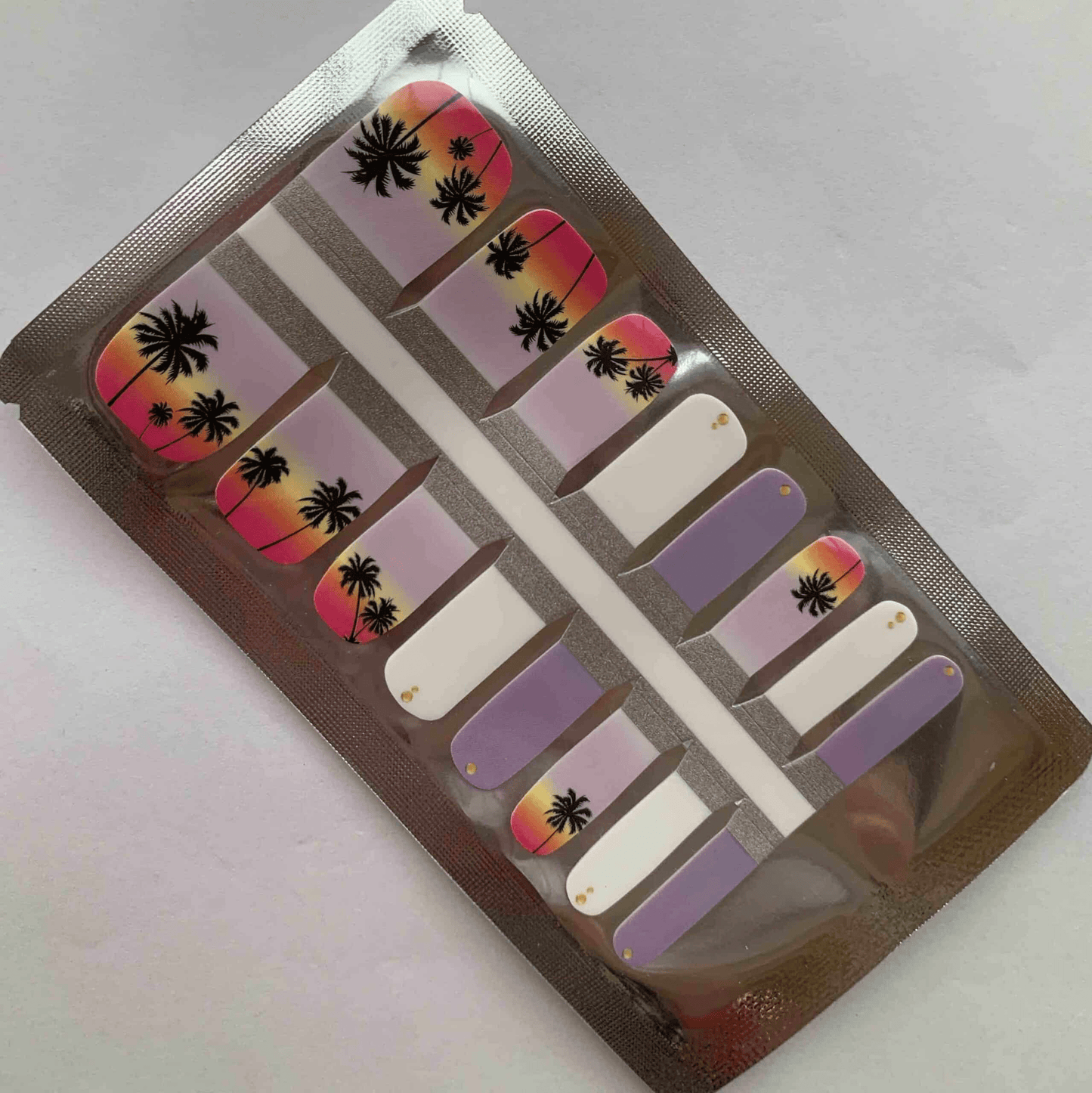 Holy Grail Nail Non-UV Nail Wraps Palm Sunset - Holy Classics (Non-UV Pedi Wraps)