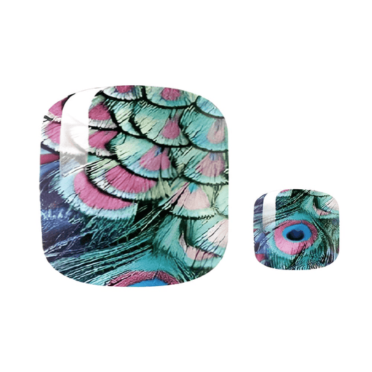 Holy Grail Nail Non-UV Nail Wraps Peacock Glitter - Holy Classics (Non-UV Pedi Wraps)