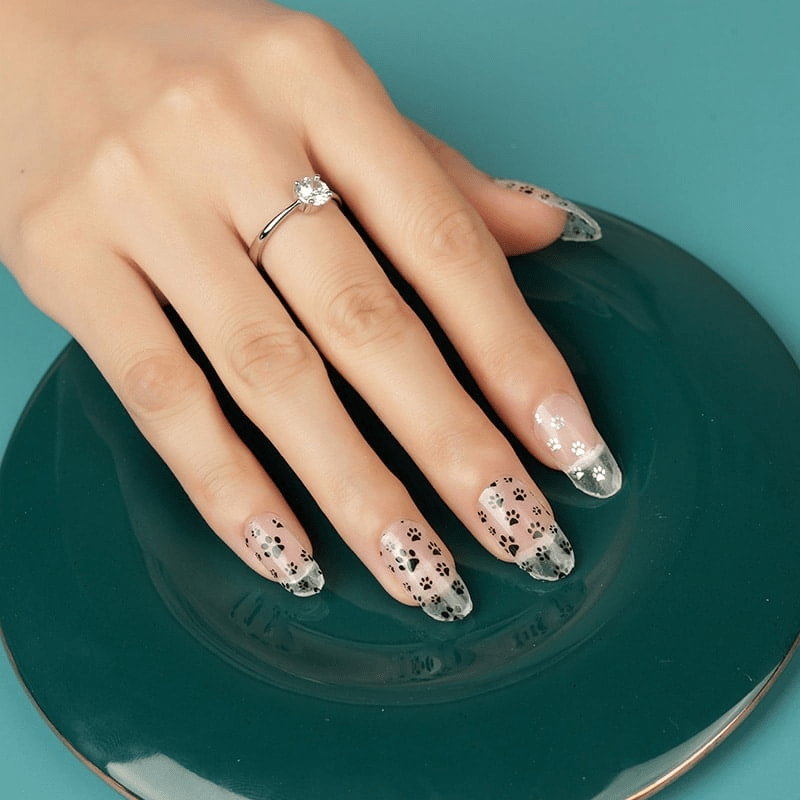 Holy Grail Nail Non-UV Nail Wraps Press Paws (Transparent) - Holy Classics (Non-UV Nail Wraps)