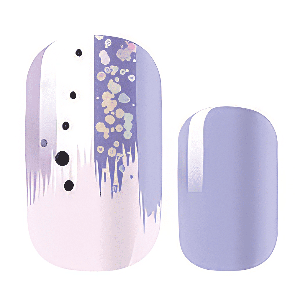 Holy Grail Nail Non-UV Nail Wraps Purple Bubbles - Holy Classics (Non-UV Nail Wraps)