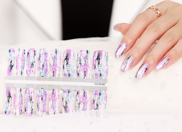 Holy Grail Nail Non-UV Nail Wraps Purple Static - Holy Classics (Non-UV Nail Wraps)