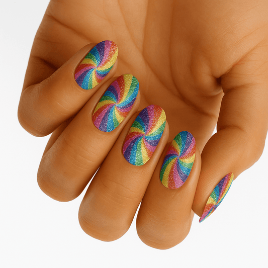 Holy Grail Nail Non-UV Nail Wraps Rainbow Swirl - Holy Classics (Non-UV Nail Wraps)