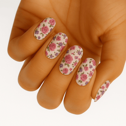 Holy Grail Nail Non-UV Nail Wraps Sitting Pretty - Wide Fit Wrap (22 Piece)