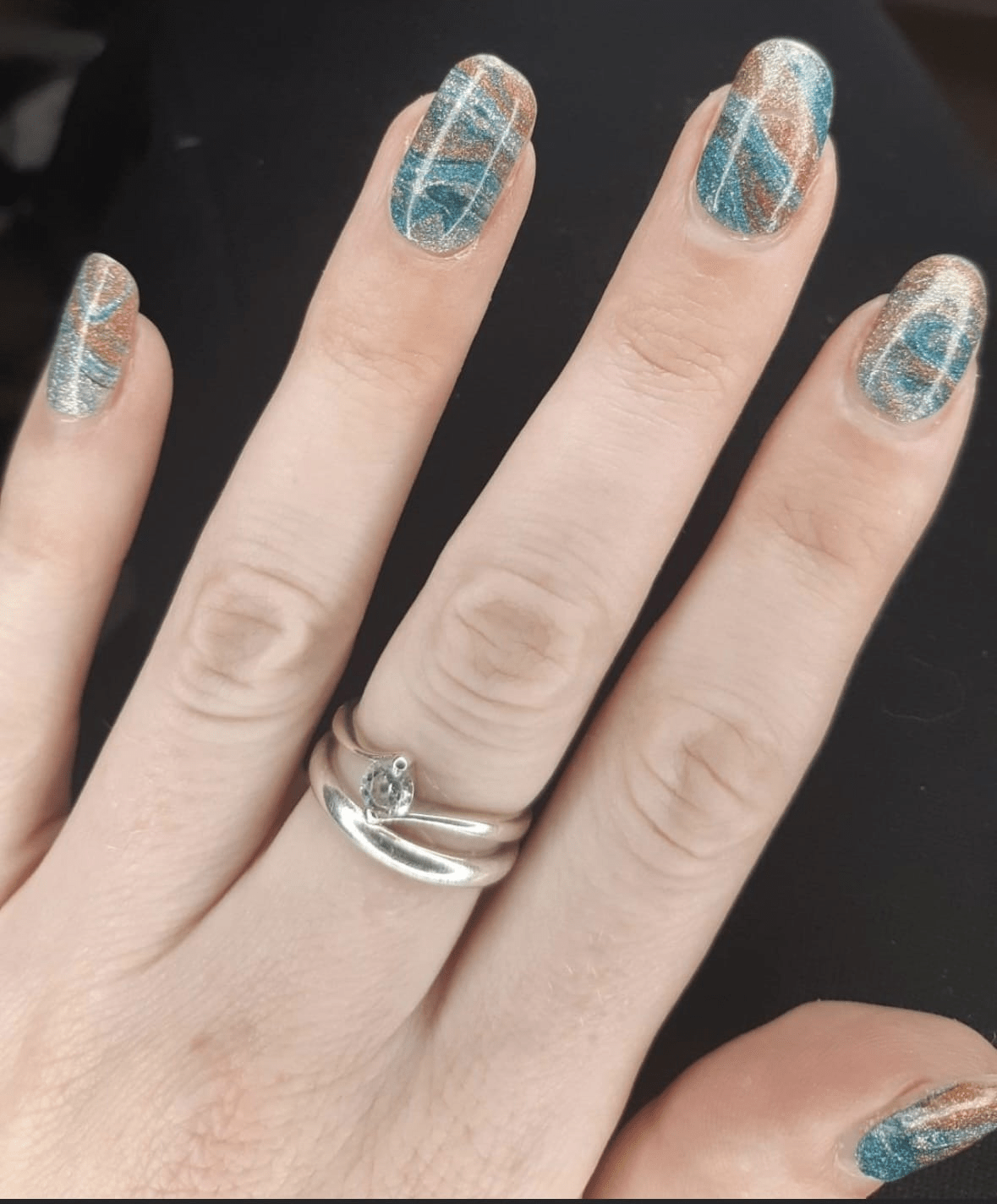 Holy Grail Nail Non-UV Nail Wraps Stormy Sea (Glitter) - Holy Classics (Non-UV Nail Wraps)