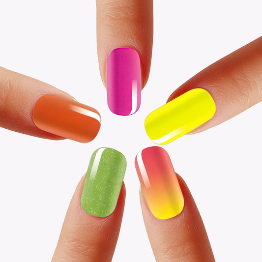 Holy Grail Nail Non-UV Nail Wraps The Neon Pack