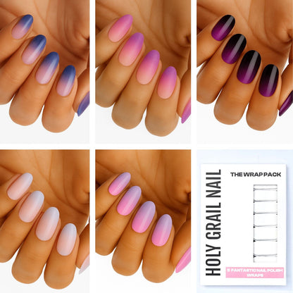 Holy Grail Nail Non-UV Nail Wraps The Ombre Pack