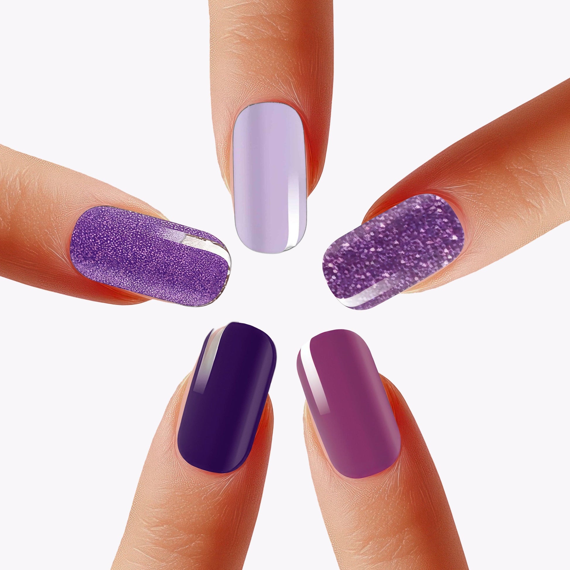 Holy Grail Nail Non-UV Nail Wraps The Purple Pack