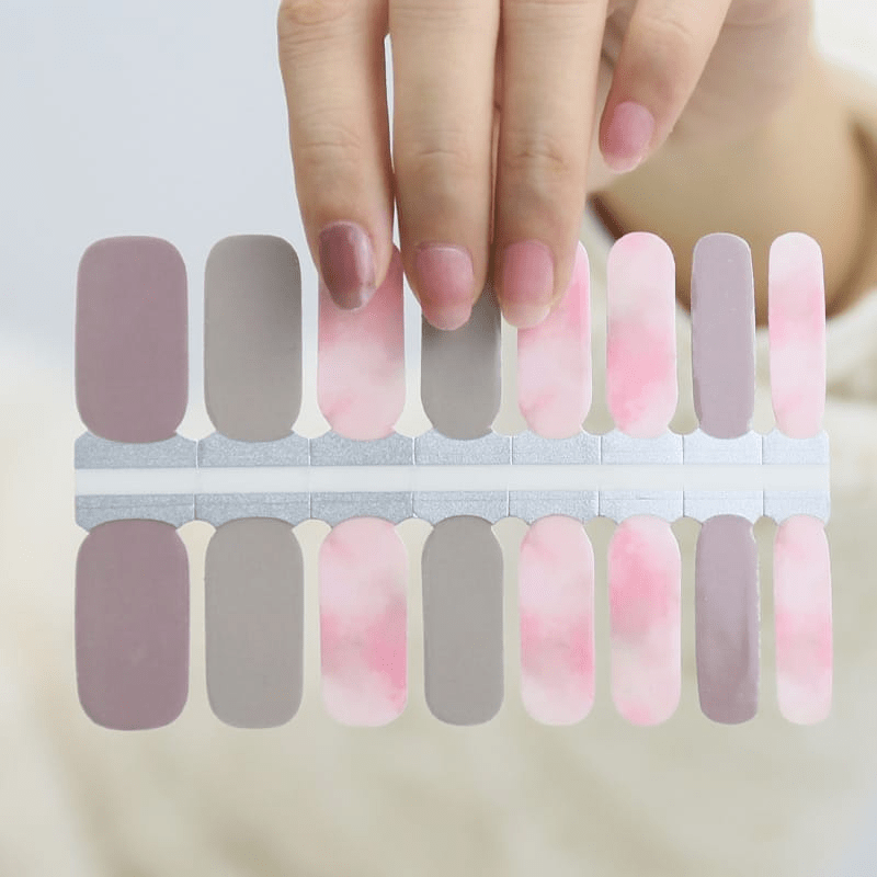 Holy Grail Nail Non-UV Nail Wraps Up in the Pink Clouds (Sheer) - Holy Classics (Non-UV Nail Wraps)