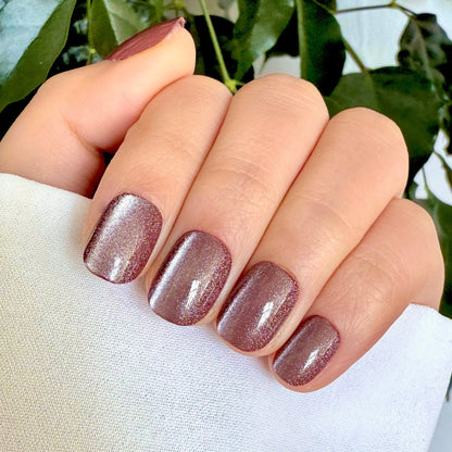 Holy Grail Nail press on After Dark (Cat's Eye) Soft Gel Press Ons (Extra Short Natural)