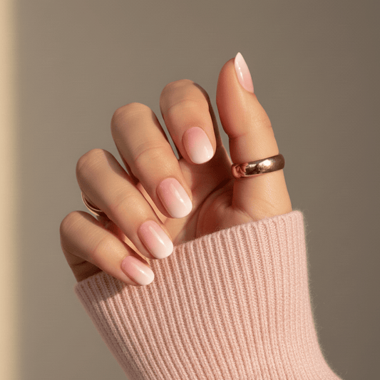 Holy Grail Nail press on Bubblegum Kisses (Glazed) - Soft Gel Press Ons (Extra Short Natural)