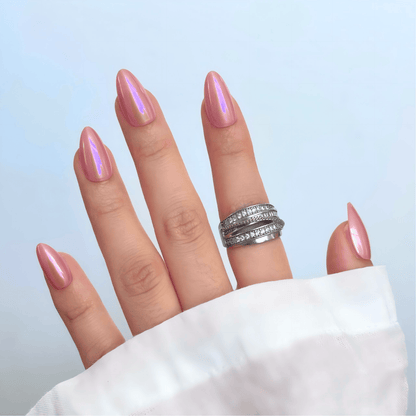 Holy Grail Nail press on Confidence Doesn’t Whisper (Glazed)- Soft Gel Press Ons (Short Almond)