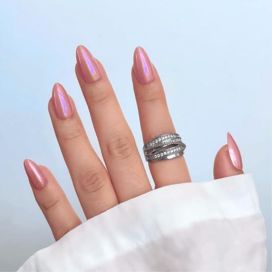 Holy Grail Nail press on Confidence Doesn’t Whisper (Glazed)- Soft Gel Press Ons (Short Almond)