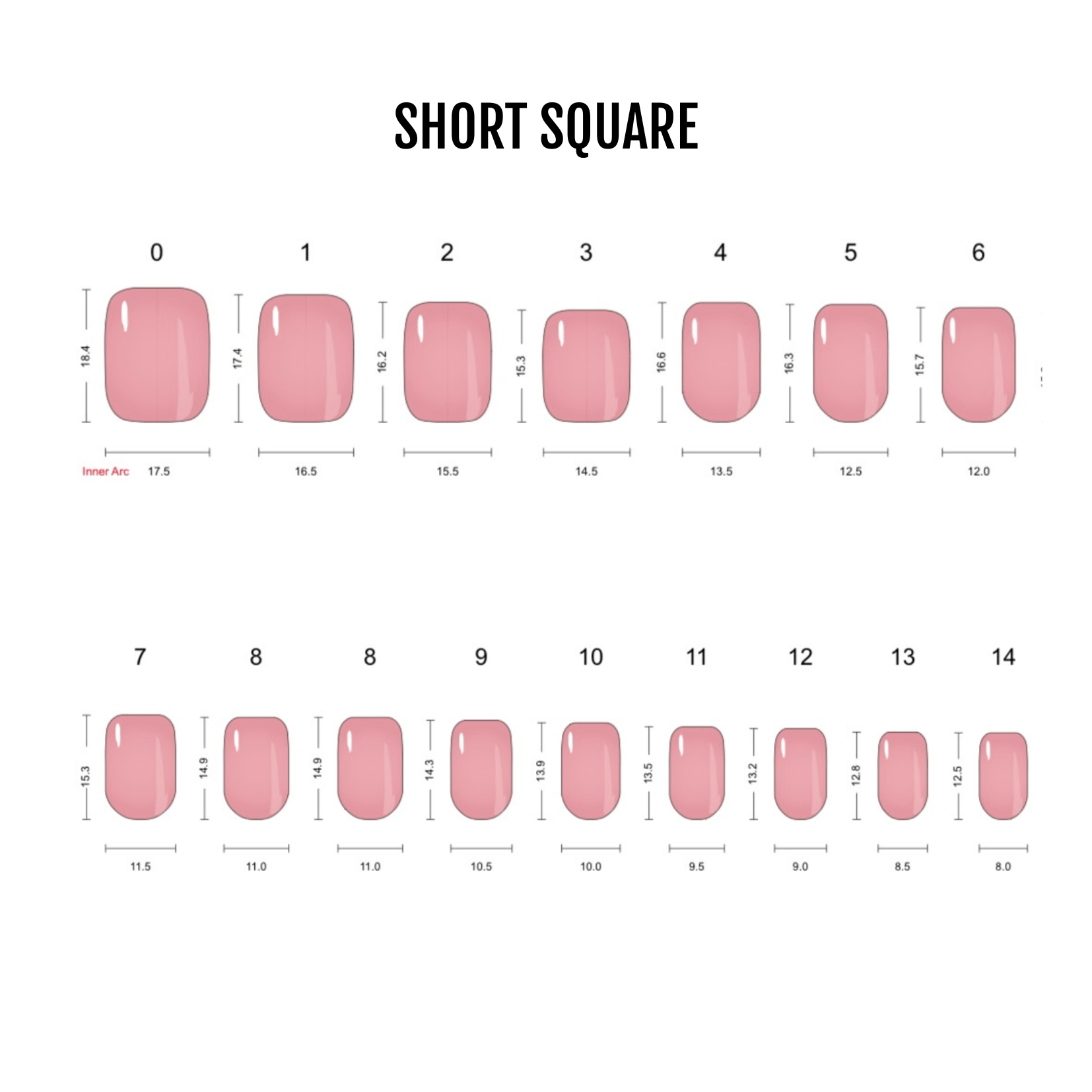 Holy Grail Nail press on French Glow (Glazed) -  Soft Gel Press Ons (Short Square)