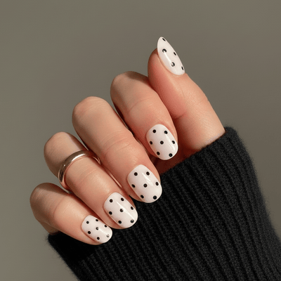 Kiss My Dots - Soft Gel Press Ons (Extra Short Natural)
