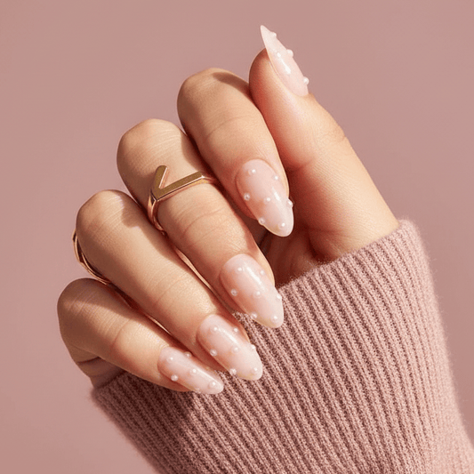 Holy Grail Nail press on Modern Muse (3D) - Soft Gel Press Ons (Short Almond)