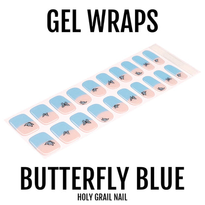 Holy Grail Nail Semi-Cured Gels Butterfly Blue - Gels, Butterfly Breeze Blues Gels, Holy Gels