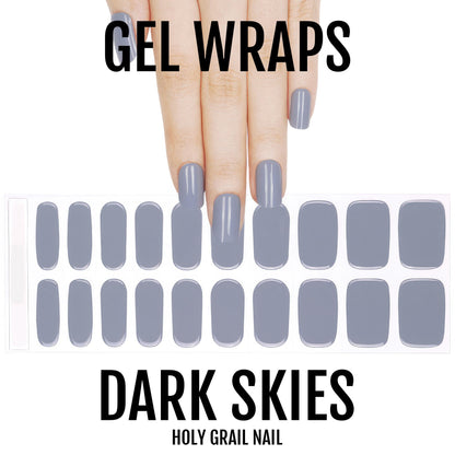 Holy Grail Nail Semi-Cured Gels Dark Skies - Gels, Storm Gel, Hello Nails