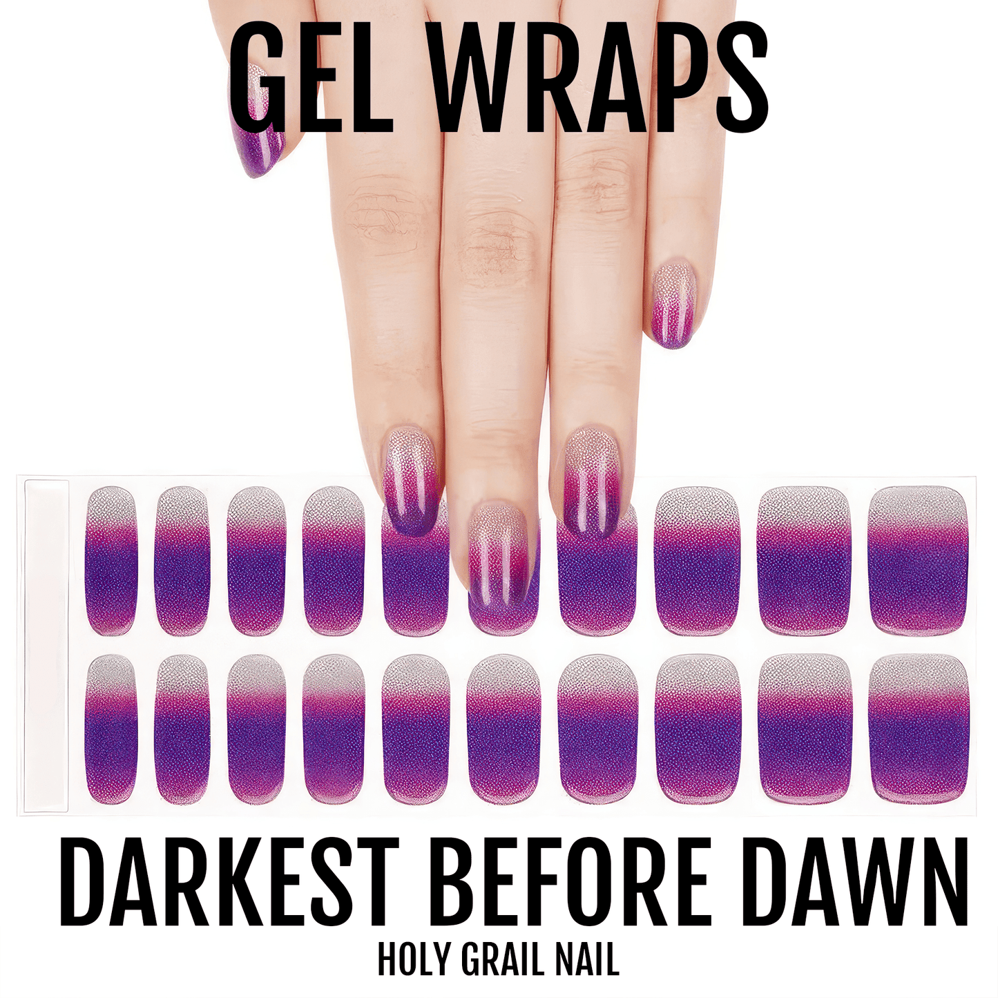 Holy Grail Nail Semi-Cured Gels Darkest Before Dawn - Gels