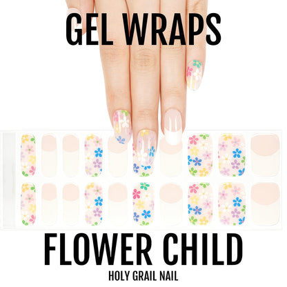 Holy Grail Nail Semi-Cured Gels Flower Child - Gels, French Blooms Gel, Hello Nails