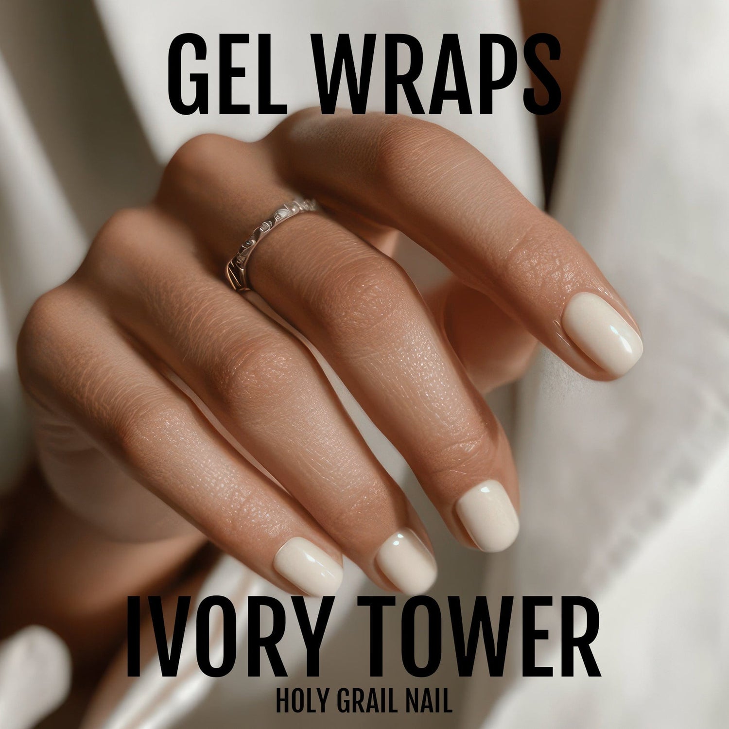 Holy Grail Nail Semi-Cured Gels Ivory Tower - Gels, Cotton Candy Gel, Hello Nails