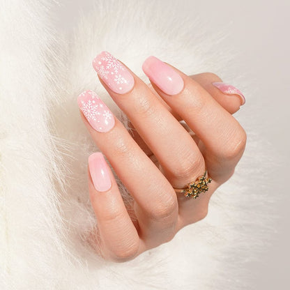 Holy Grail Nail Semi-Cured Gels Pink Snowflake