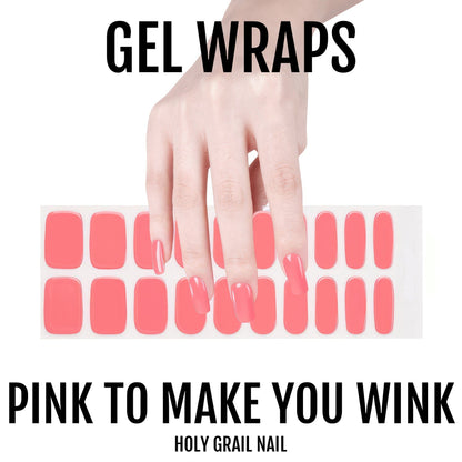 Holy Grail Nail Semi-Cured Gels Pink to Make You Wink - Gels, Whirlwind Gels, Holy Gels, Coral Gel, Hello Nails