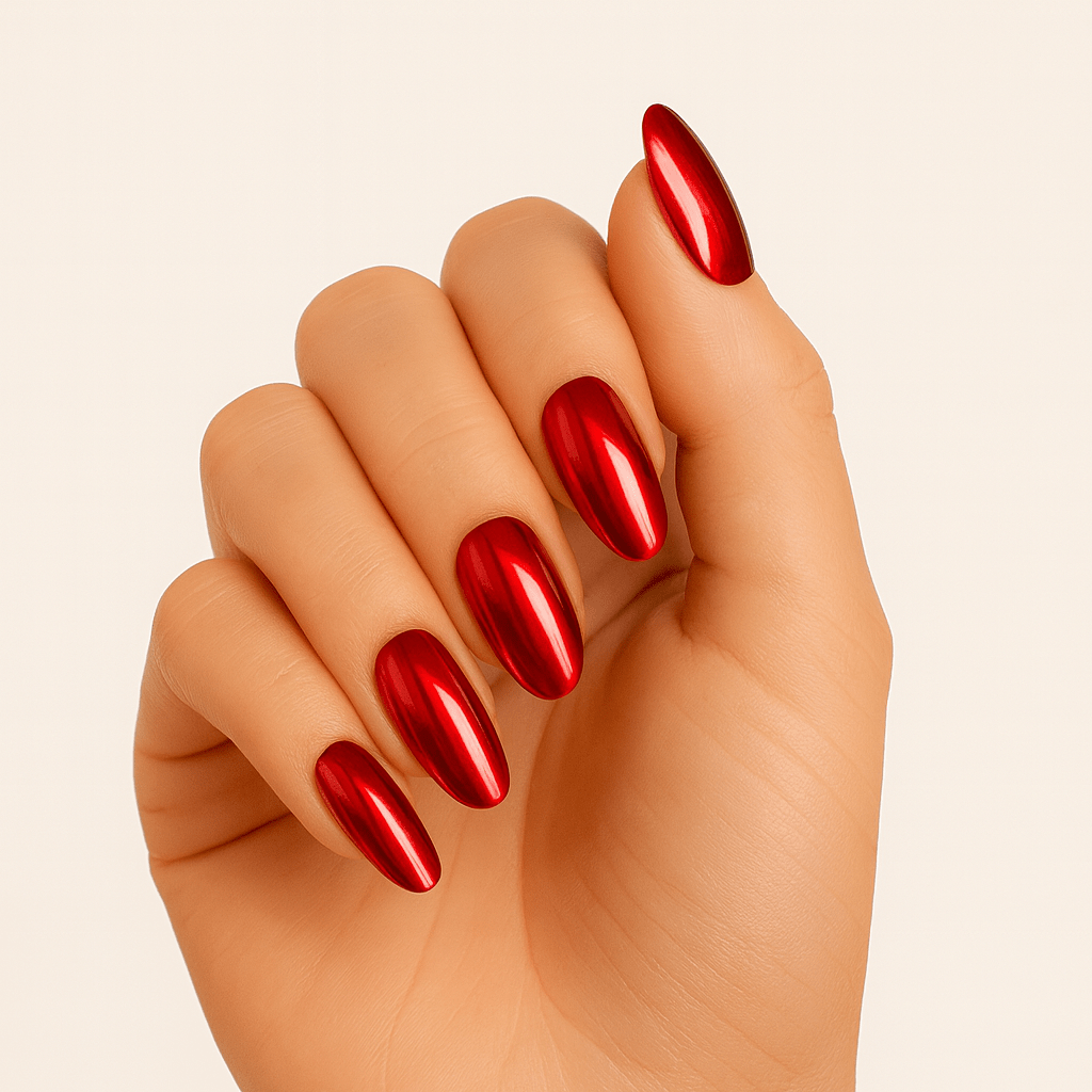 Holy Grail Nail Semi-Cured Gels Red Chrome