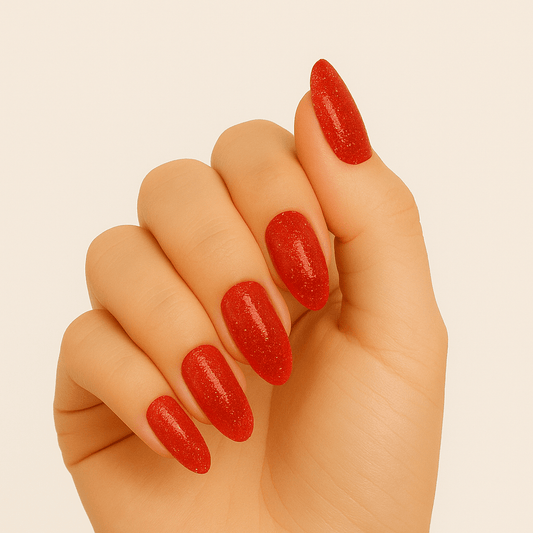 Holy Grail Nail Semi-Cured Gels Red Glitter - Gels