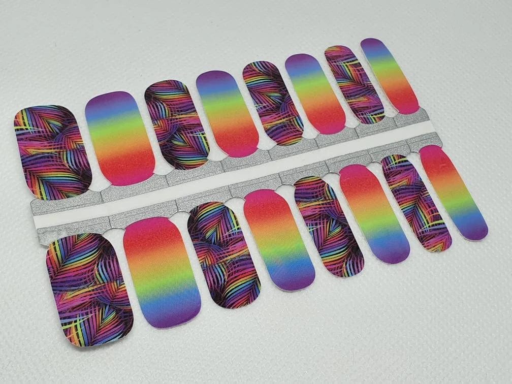 Ombre Fronds - Holy Classics (Non-UV Nail Wraps)