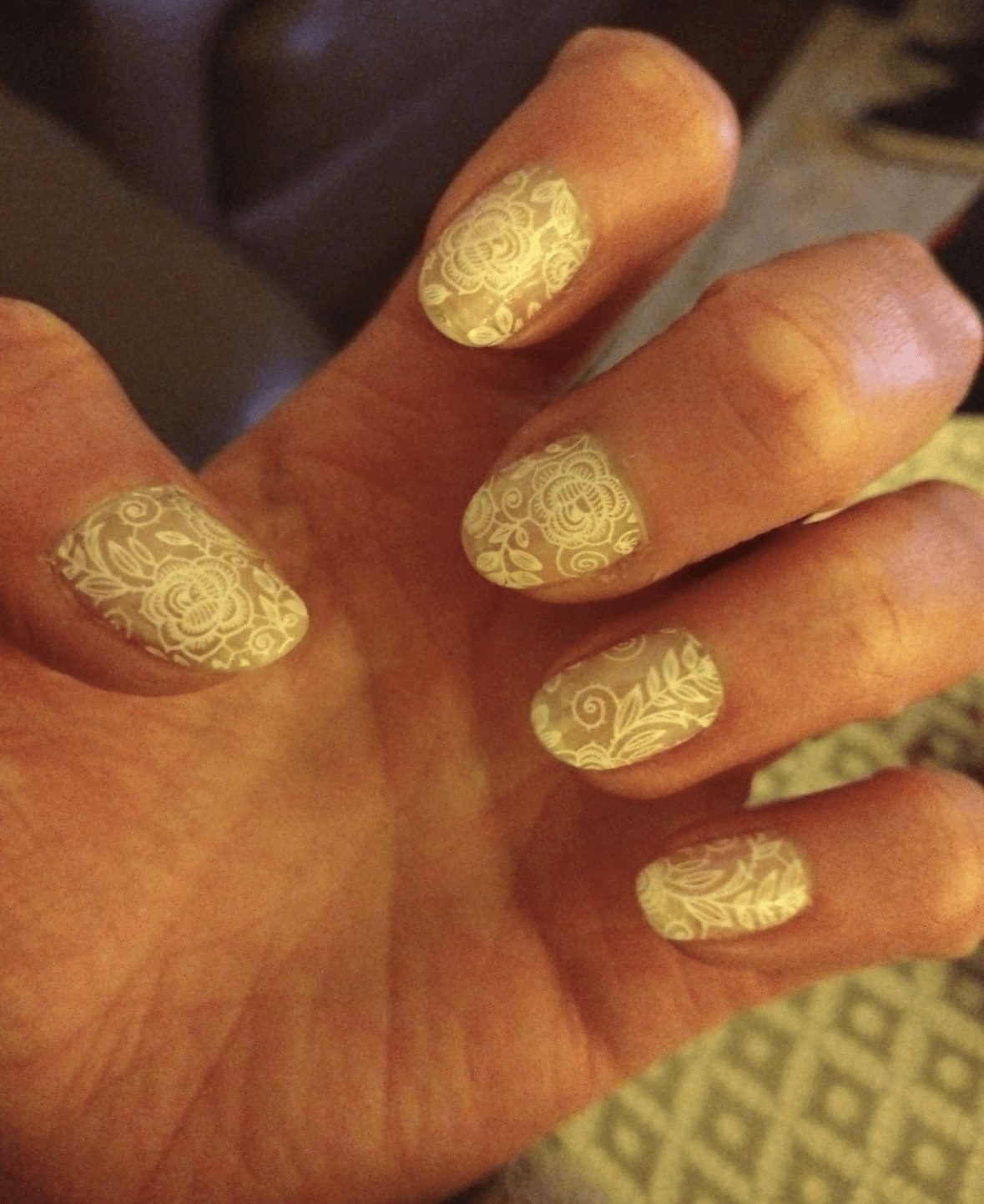 Chantilly Lace (Part Transparent)- Holy Classics (Non-UV Nail Wraps)