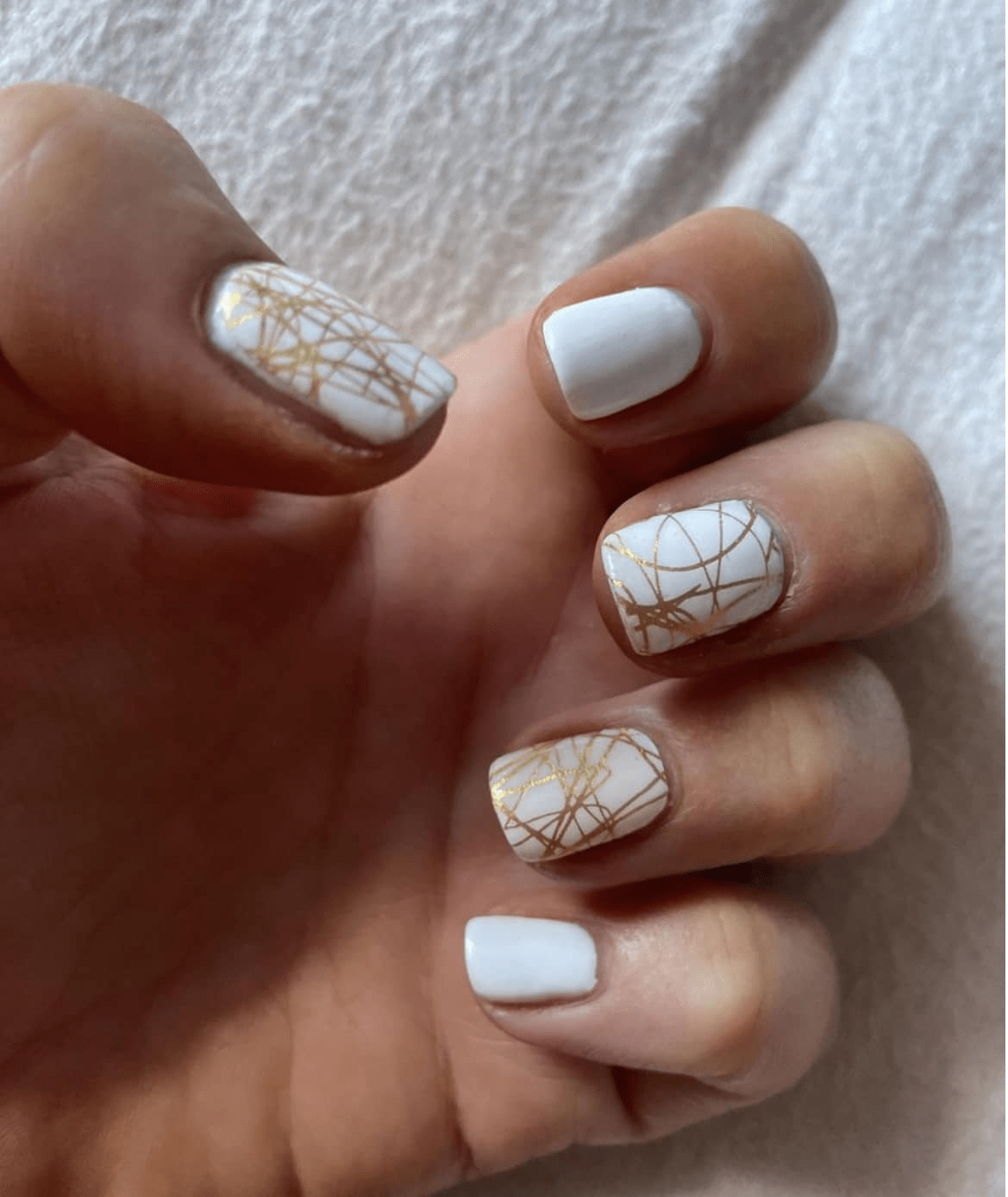 Gold Scribble - Holy Classics (Non-UV Nail Wraps)