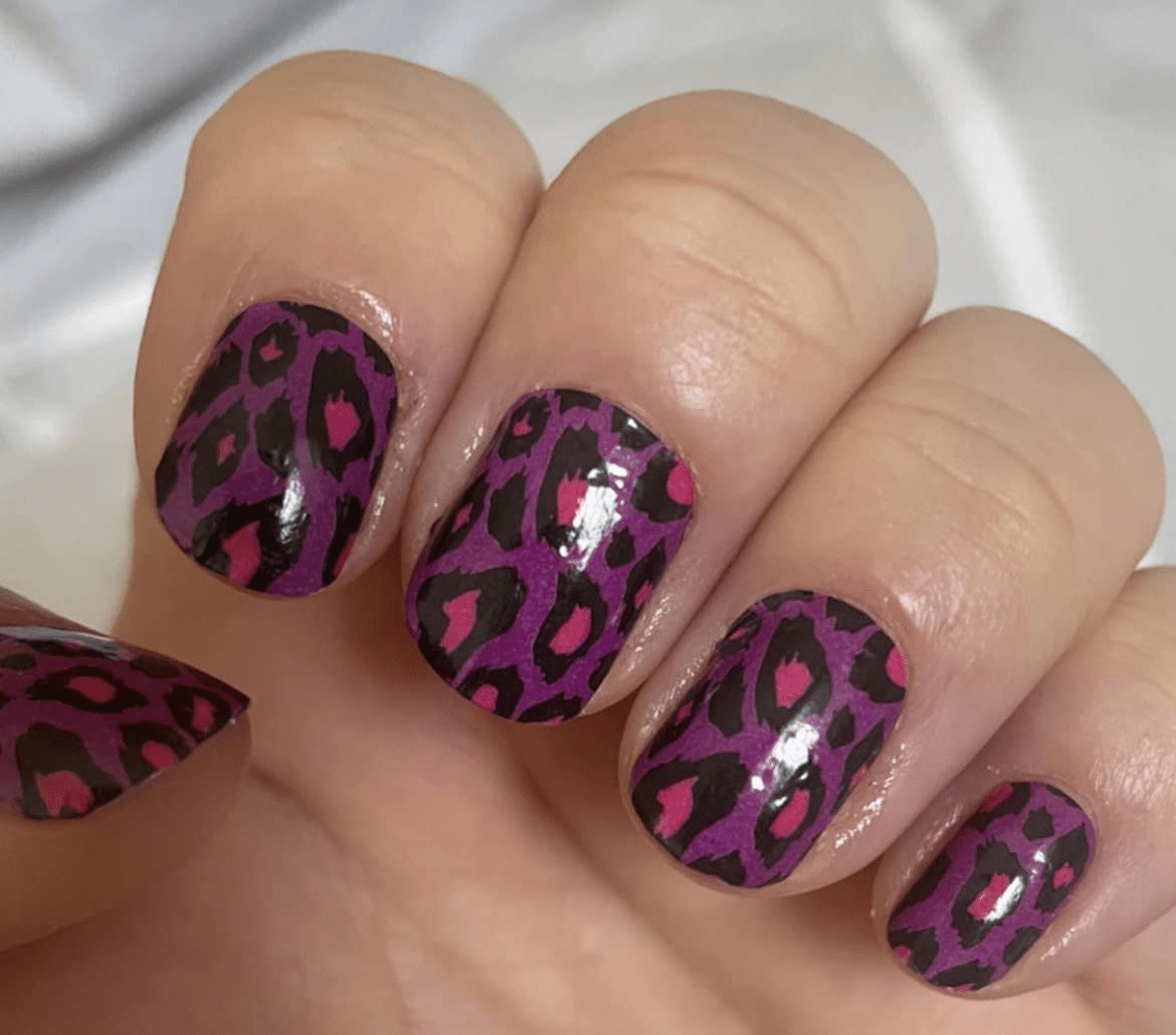 Purple Leopard - Holy Classics (Non-UV Nail Wraps)