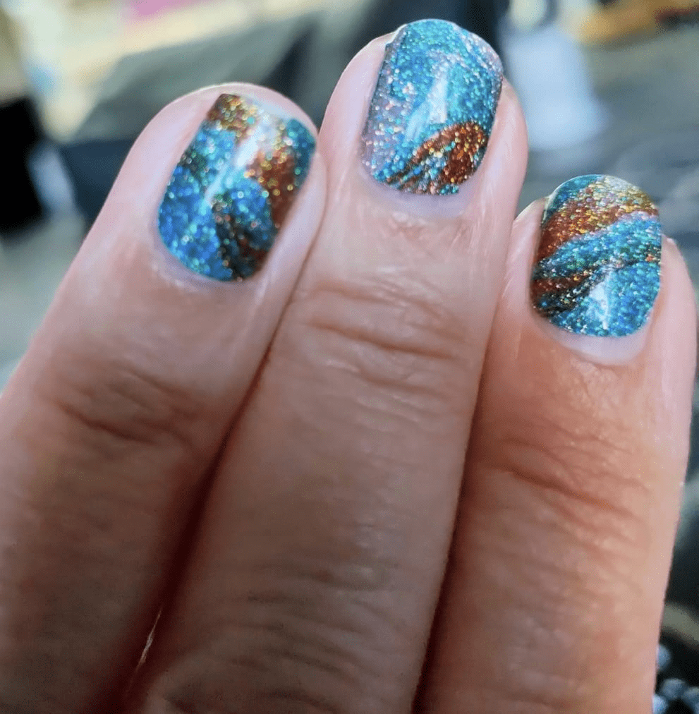 Stormy Sea (Glitter) - Holy Classics (Non-UV Nail Wraps)