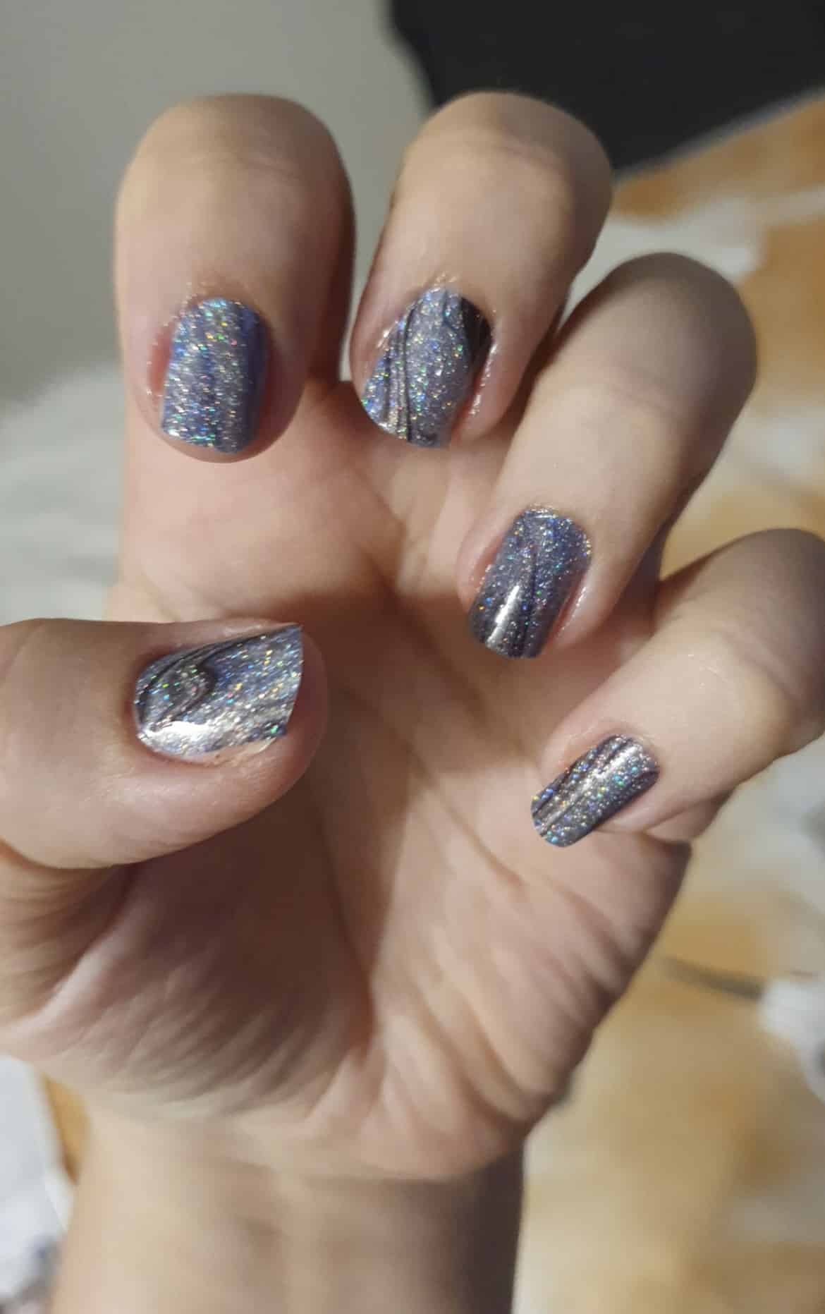 Graphite (Glitter) - Holy Classics (Non-UV Nail Wraps)