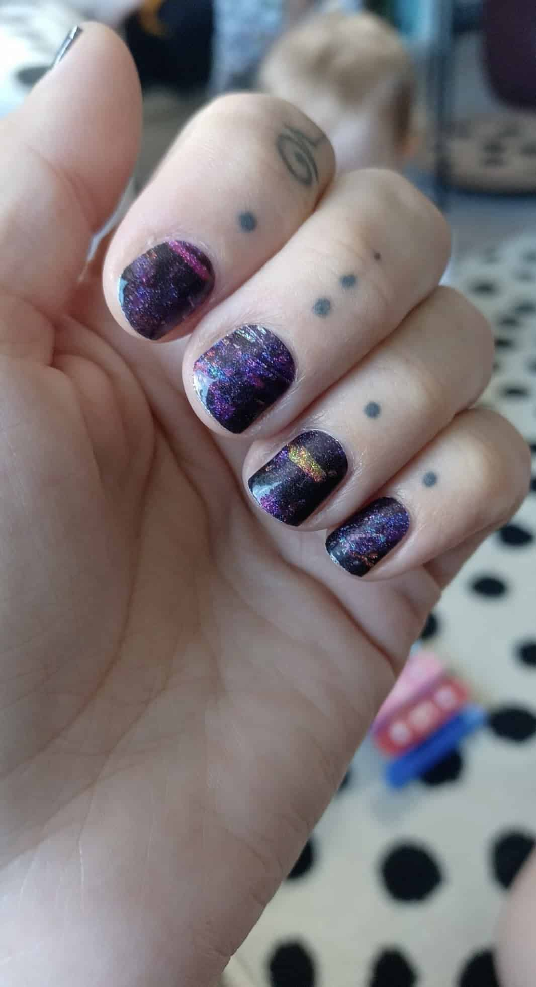 Party at Mine at Midnight (Glitter) - Holy Classics (Non-UV Nail Wraps)