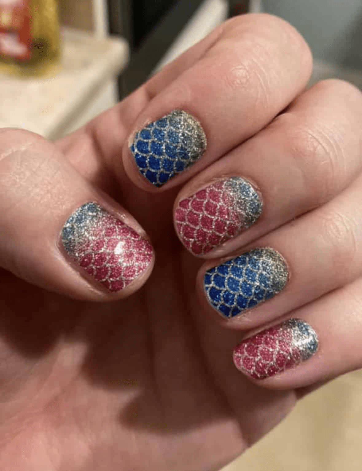 Mermaid's Tail (Glitter) - Holy Classics (Non-UV Nail Wraps)