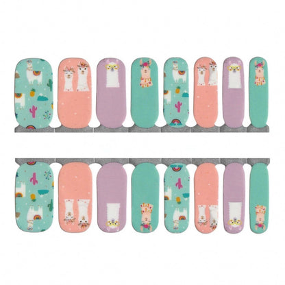 A Lot of Llamas - Nail Wraps