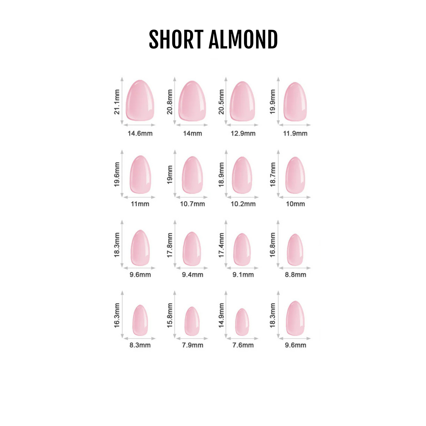 Weekend Energy- Soft Gel Press Ons (Short Almond)
